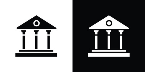 Court icon black silhouette for web, and mobile app