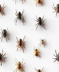 Spiders Insects Seamless Texture Pattern - Perfect Repeat