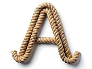 A letter on a natural rope