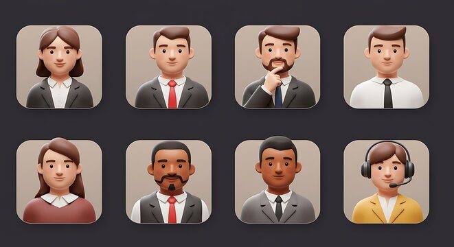 Business People Icons