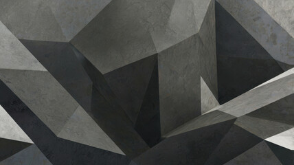 Dramatic geometric pattern in dark gray tones. Abstract shapes create a striking visual impact. Ideal for modern design projects. Perfect for artistic expression and bold decor themes.