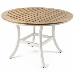 Patio table isolated on transparent background  