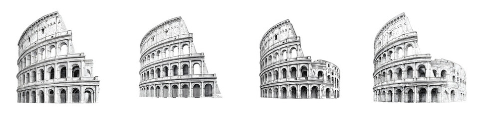 The iconic Colosseum in Rome Italy  long title The majestic Colosseum a renowned ancient Roman amphitheater and one of the most iconic landmarks in