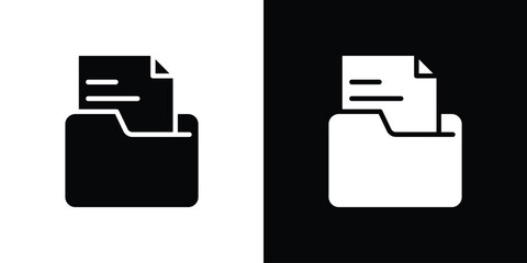 File icon black silhouette for web, and mobile app
