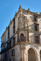 The majestic Palace of the Conquest in Trujillo's main square, its rich Renaissance façade...