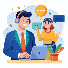 business people working together