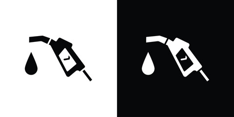 Fuel icon black silhouette for web, and mobile app