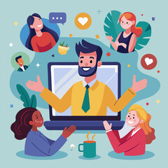 business man and woman