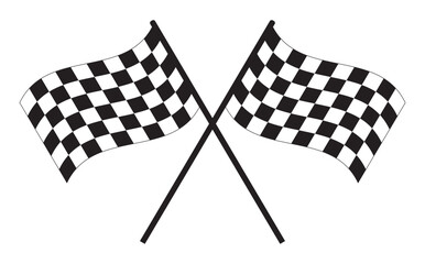  Symmetry crossed checkered caro racing flags sports finish line flag car racing flag simple vector isolated from background