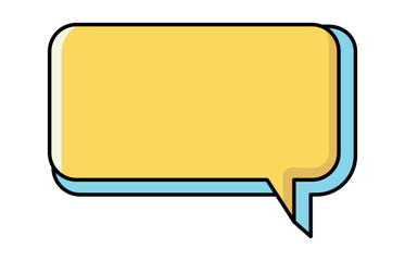 Retro speech bubble. Talk bubble text, chat box, in retro style