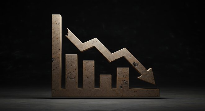 Decreasing Graph Showing Decline