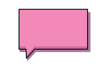 Retro speech bubble. Talk bubble text, chat box, in retro style