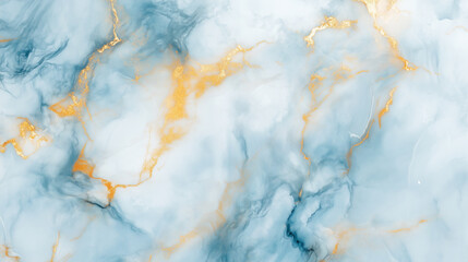 Marble luxurious ocean blue and gold ink marble texture. Background for banner, backdrop or texture marble