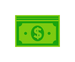 American Dollar paper notes. Cash money. Finance icon. Financial infographic elements and symbols for web design vector design and illustration.
