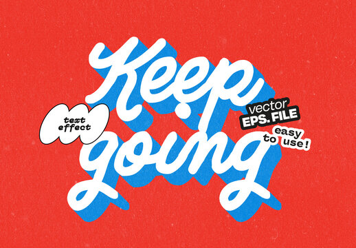 Bold Script Text Effect