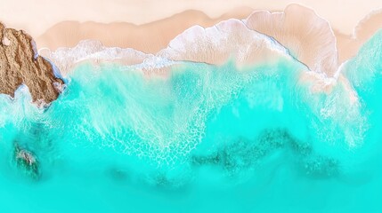 Close-up of tranquil watercolor waves on paper, evoking calm and serenity.