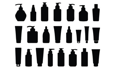 Fototapeta premium sampan bottles silhouette