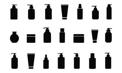 Fototapeta premium sampan bottles silhouette