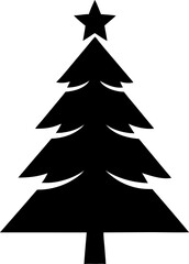 various christmas tree silhouette