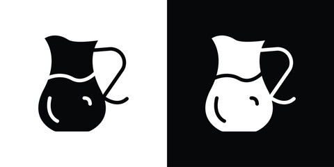 Jug icon black silhouette for web, and mobile app