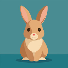 Adorable cartoon bunny illustration in vector format