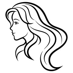 woman with long hair