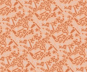 Vector Illustration of Abstract Geometric Flower Pattern – Seamless Design for Modern Wallpaper, Textile, and Art Backdrops