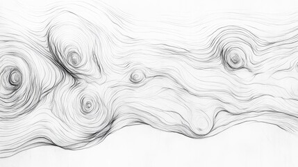 Fototapeta premium 3d rendering Stunning Swirling Lines: Abstract Black and White Texture AI Generative