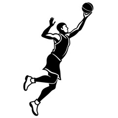 basketball player silhouette