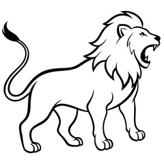 vector illustration of a lion