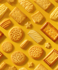 Sweet Cookies Seamless Texture Pattern - Perfect Repeat	
