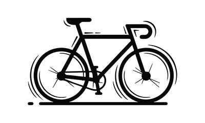 Fototapeta premium Bicycle Silhouette Vector