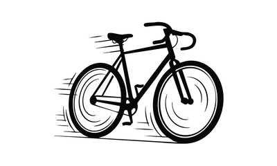Fototapeta premium Bicycle Silhouette Vector