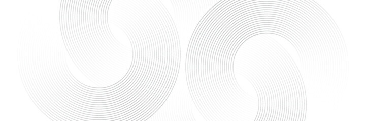Abstract blue glowing geometric lines on dark blue background. Modern shiny blue circle lines pattern. Futuristic technology concept. Suit for cover, poster, banner, brochure, header, website. eps 10