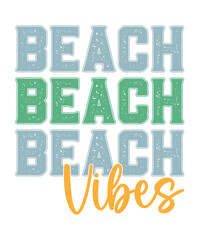 Beach Vibes Summer Trendy T-shirt Design 