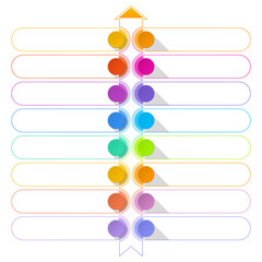 Sixteen process infographic, for presentation.