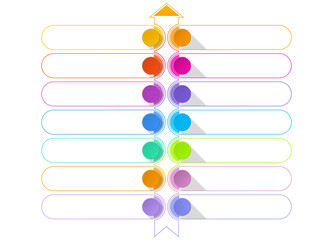 Fourteen process infographic, for presentation.