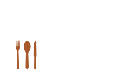 Spoon and Fork - Outline Icon - Pixel Perfect