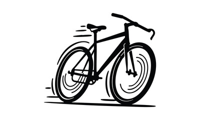 Fototapeta premium Bicycle Silhouette Vector