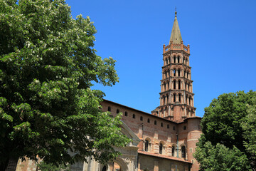 Saint Sernin basilica in Toulouse, France (UNESCO World Heritage Site)