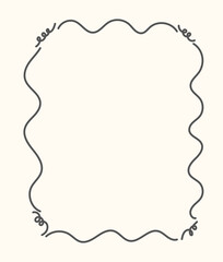 Doodle frame with bow