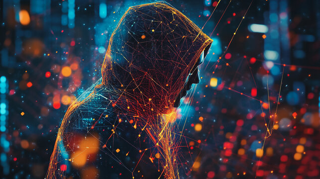 Hackers are planning to hack and attack Zeroday networks and cyber security systems in Smart digital city with connection network reciprocity over the cityscape . Concept of future smart wireless city