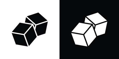 Sugar icon black silhouette for web, and mobile app