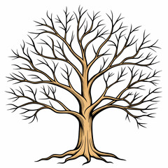 Obraz premium tree silhouette vector