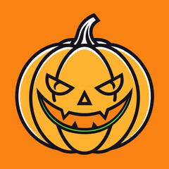 halloween pumpkin vector illustration