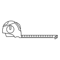 Roll meter sign symbol vector flat icon