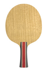 wooden base of table tennis racket isolated on white background