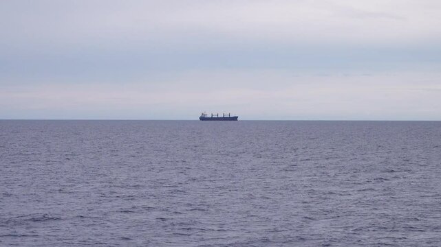 Tropical seas. Views of the Bali Sea from the ship in winter,summer in the southern hemisphere. Indonesia.