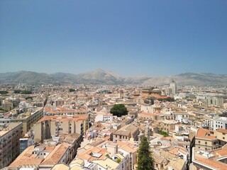 Fototapeta premium Palermo - Sycylia - Włochy - stolica wyspy nagrana dronem