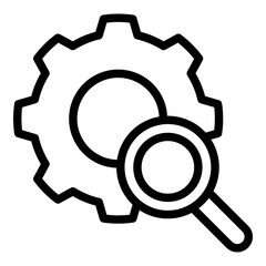 Optimization icon. Vector line icon